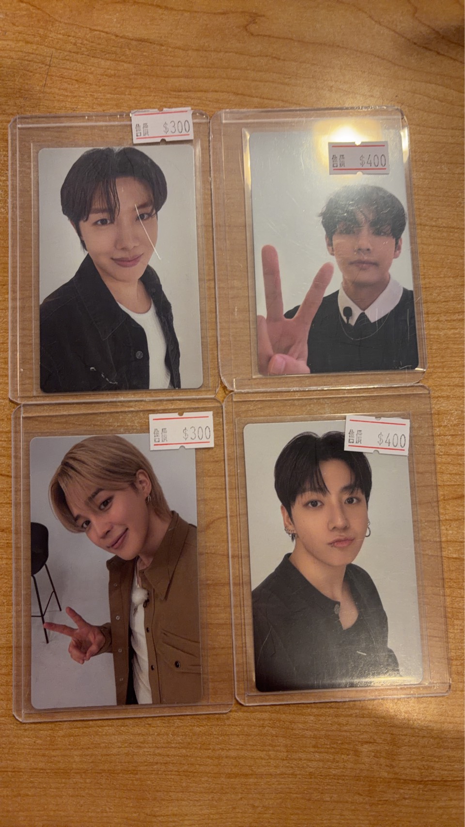BTS wvs A版特典卡