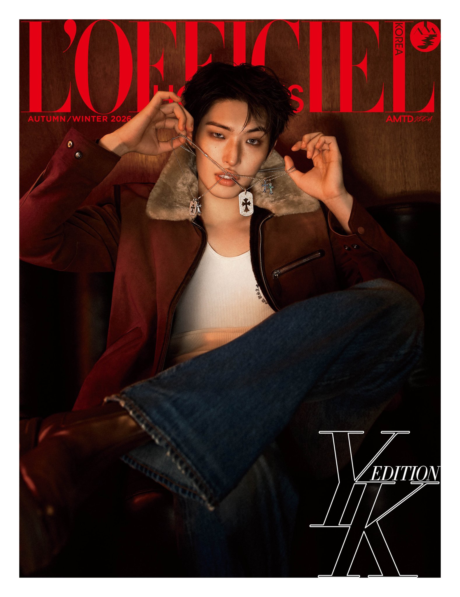 ATEEZ L'OFFICIEL HOMMES雜誌 MINGI