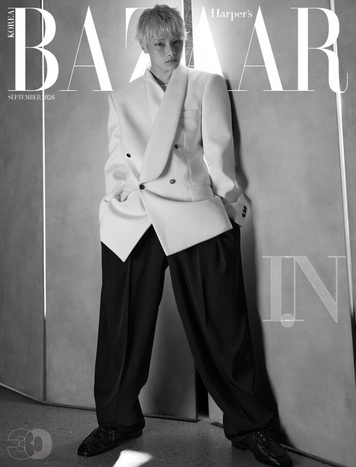 STRAY KIDS I.N BAZAAR KOREA 2026 9月封面