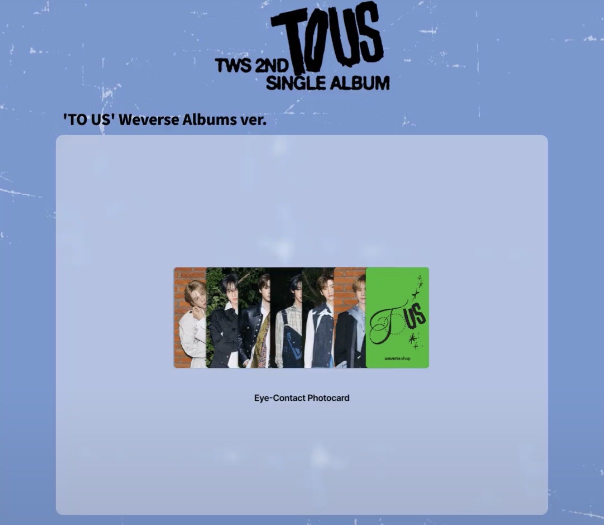 (WVS特典)TWS 2nd Single Album ‘TO US’ Weverse Albums ver.