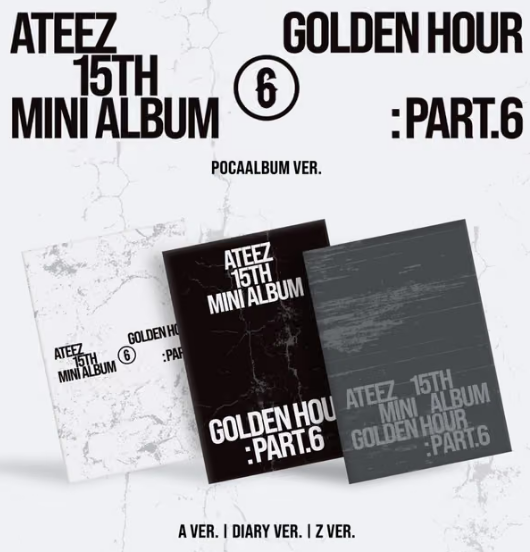 (MS特典)ATEEZ 15TH MINI ALBUM [GOLDEN HOUR : Part.6](POCAALBUM)
